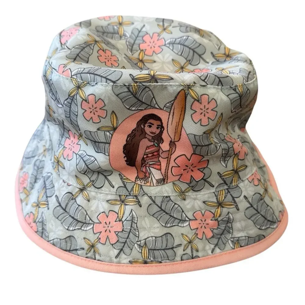 Disney Princess Moana Rashguard Long Sleeves  One-Piece Swimsuit Hat Set 18M